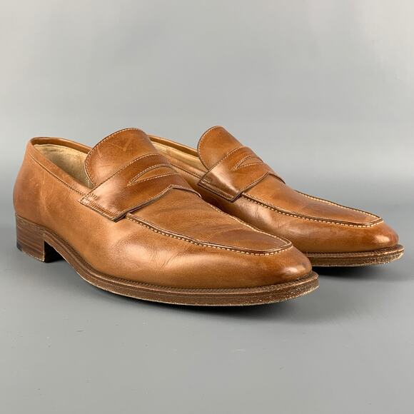 GRAVATI  for WILKES BASHFORD Size 8 Tan Leather Slip On Loafers main image 2